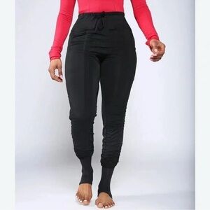 Agogie +40 black resistance band leggings Workout Activewear Gym Athletic XL
